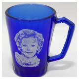 * Shirley Temple Blue Cobalt Small Glass -