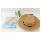 New Sun Beam Sunscreen, Free Authority Sunhat,