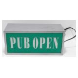 Pub Open or Closed Light-Up Sign