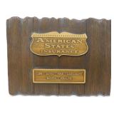 * Vintage American States Insurance Sign
