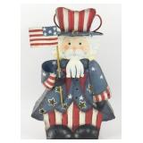 Uncle Sam Metal Lantern Candle Holder