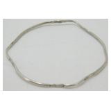 Vintage Sterling Silver Etched Bangle Bracelet