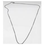 Vintage Sterling Silver Chain Necklace