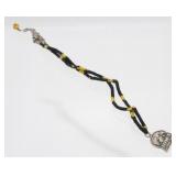 Iowa Hawkeyes Sterling Silver Charm Bracelet