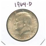1964-D Kennedy Silver Half Dollar