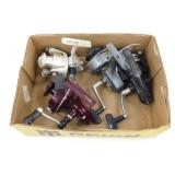 4 Fishing Reels: Daiwa 402A, Shakespeare 2062,