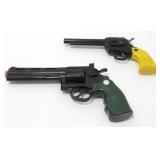 Pair (2) of Plastic Cap Guns - Colt Python 357