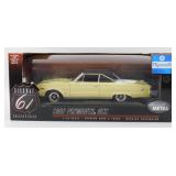 NIB 1967 Plymouth GTX Yellow 426 Hemi 1:18 Scale