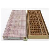 Antique Wood Abacus in Original Box