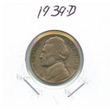 1939-D Jefferson Nickel