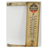 * Vintage Standard Fuel Oils Metal Thermometer