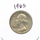 1963 Washington Silver Quarter