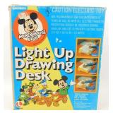 Vintage Mickey Mouse Club Light-Up Drawing Desk