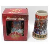2 Budweiser Holiday Steins