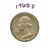 1960-D Washington Silver Quarter