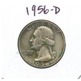 1956-D Washington Silver Quarter