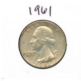 1961 Washington Silver Quarter