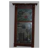 ** Very Old Original Reverse Painted Country