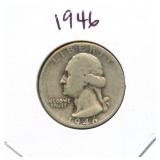 1946 Washington Silver Quarter