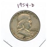 1954-D Franklin Silver Half Dollar