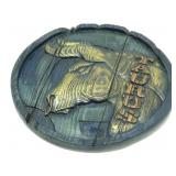 MCM Chalkware Zodiac Plaque - Taurus