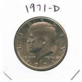 1971-D U.S. Kenney Clad Half Dollar