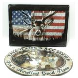 * 2 Metal Signs