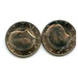 (2) U.S. Kennedy Uncirculated Clad Half Dollars