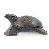 Wooden Turtle Box - Repair on Neck on Top Piece