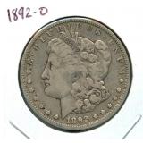 1892-O Morgan Silver Dollar
