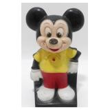 Vintage Play Pal Mickey Mouse Plastic Piggy Bank