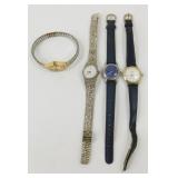 4 Ladies Wrist Watches - New Batteries