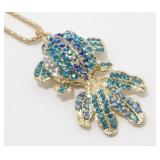 Betsey Johnson Goldfish Koi Rhinestone Pendant