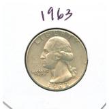 1963 Washington Silver Quarter