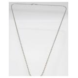 Vintage Sterling Silver Chain Necklace - 23.5"