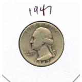 1947 Washington Silver Quarter