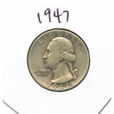 1947 Washington Silver Quarter