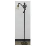 ** Victorian Bridge Lamp - 57", Swirl Opalescent
