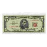 1963 $5 Red Seal Legal Tender U.S. Note