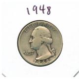 1948 Washington Silver Quarter