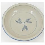 * Pie Plate (Floral Design): Red Wing Stoneware
