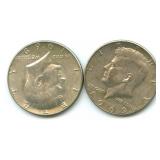 (2) 1969-D Kennedy Silver Half Dollars - 40%