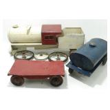 * Large Old Metal Toy Train Set - AS IS, Needs