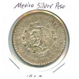 1963 Mexico Silver Peso