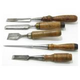 5 Wood Chisels