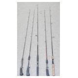 ** Group of 5 Fishing Rods