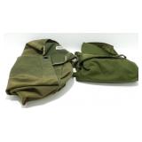 2 Vintage Military Duffle Bags
