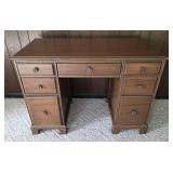 ** Offsite ** Vintage Solid Wood Desk with Floral