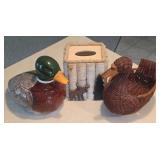 ** Offsite ** Group of Rustic Dï¿½cor - Duck Basket