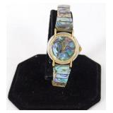 Ladies Wristwatch with Abalone Shell on It & on